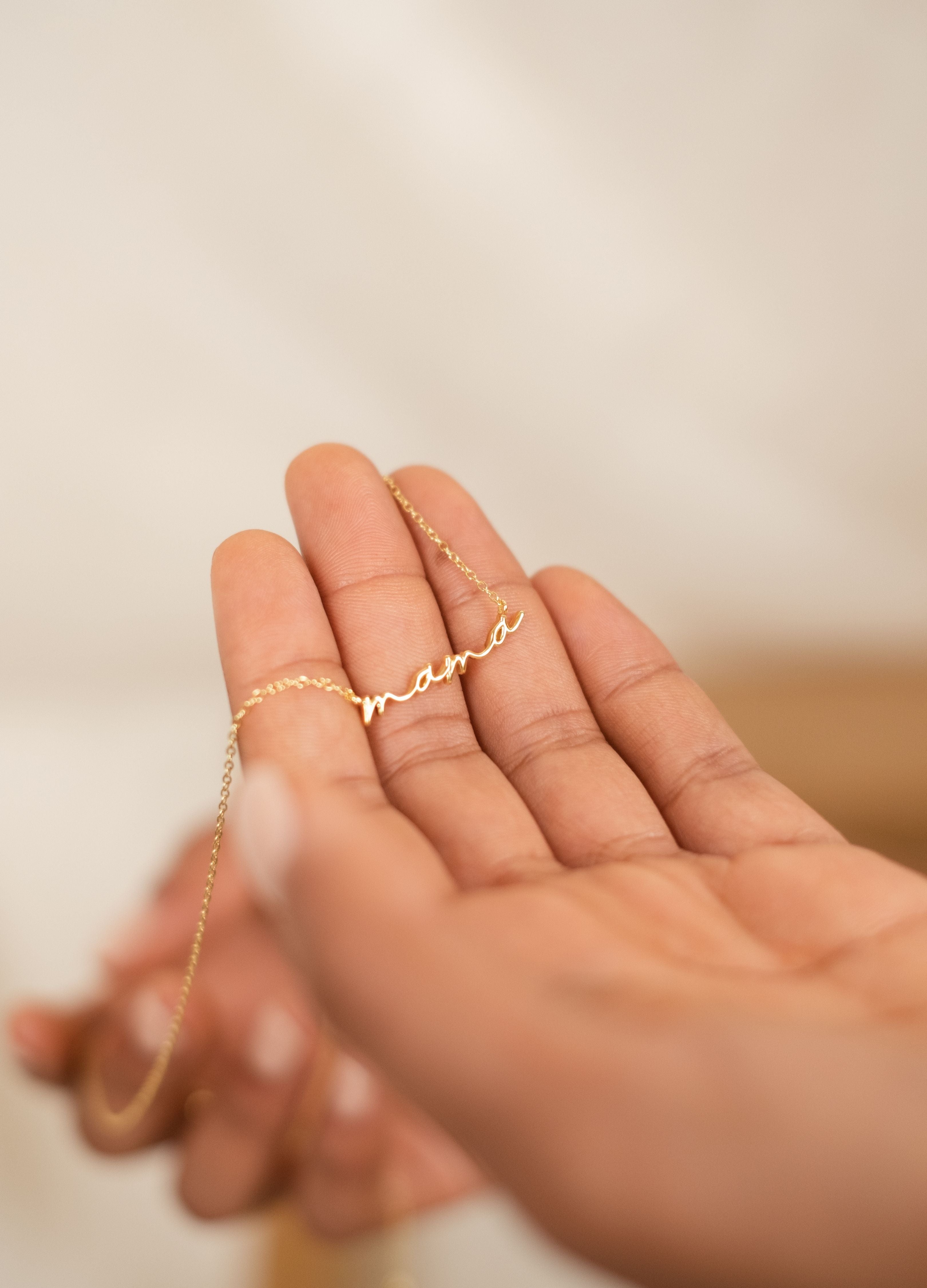 Showcase Love with our Mama Necklaces - Caitlyn Minimalist