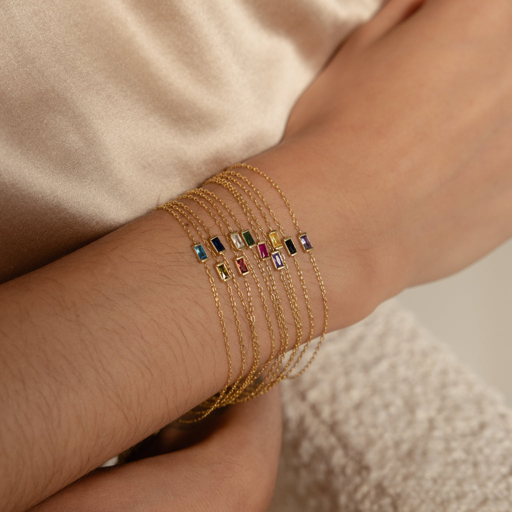 Baguette Sapphire Bracelet
