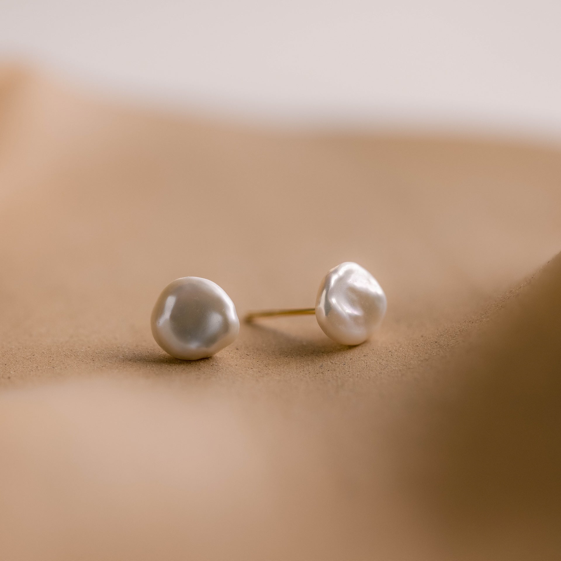 Pendientes de perlas de agua dulce