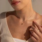 Aerial Agate Jewelry Set in 18K Gold