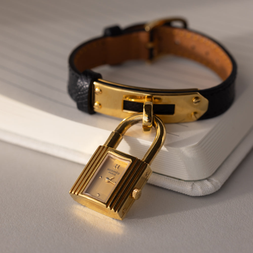 Vintage Hermes Swiss Kelly II Lock Watch