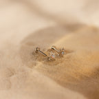 Opal Sun Flat Back Studs