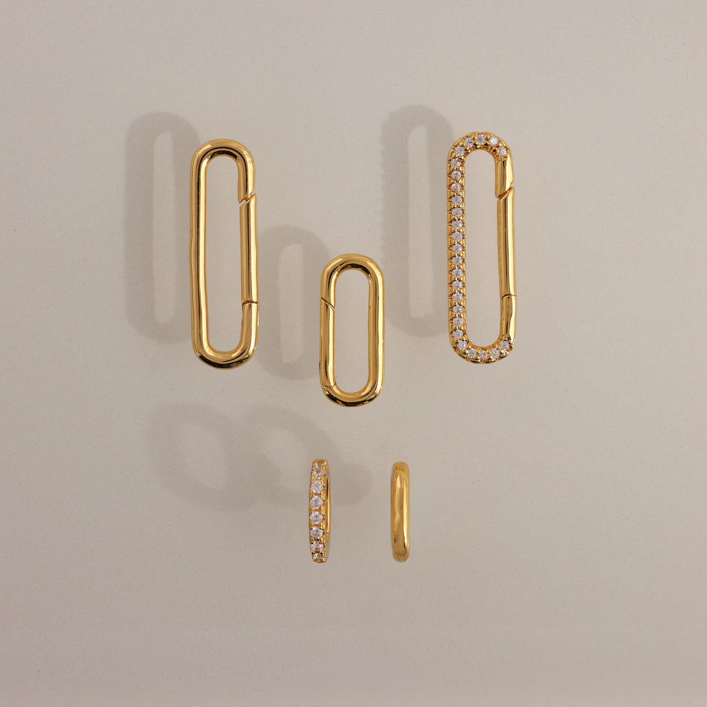 Multipurpose Pave Ring Lock Set