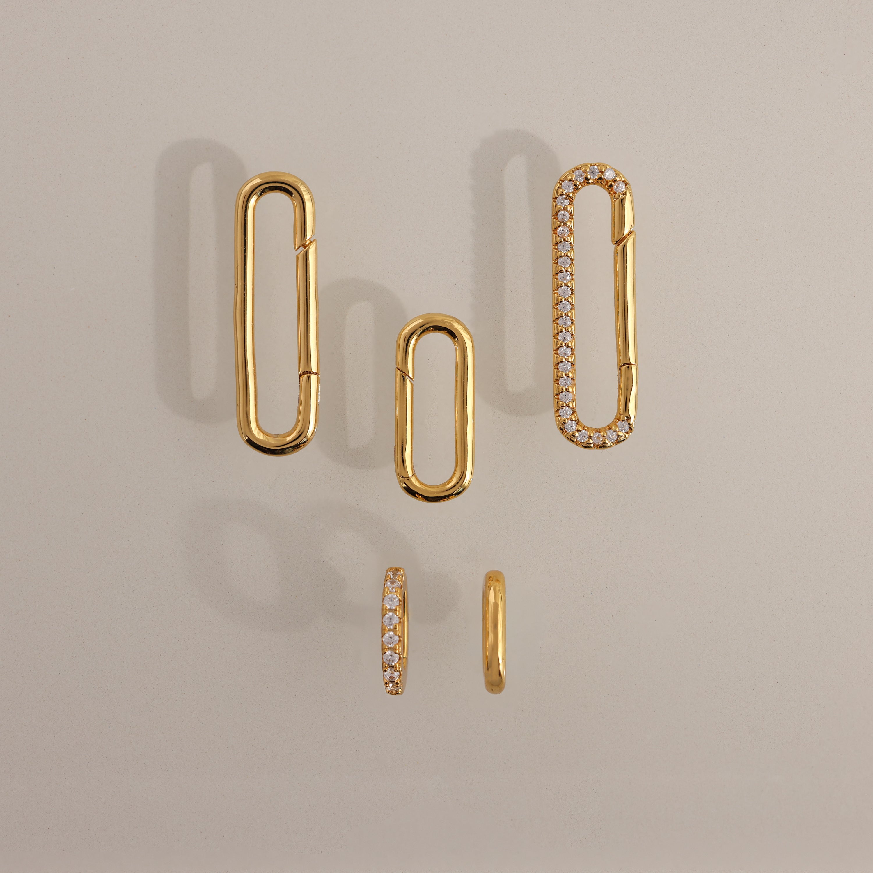 Multipurpose Pave Ring Lock Set