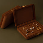 Boîte à bijoux rectangulaire en velours