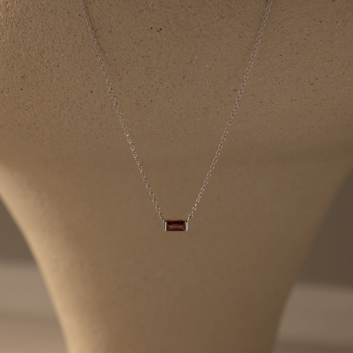 Emery Garnet Necklace