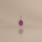 Heirloom Ruby Charm in Silver