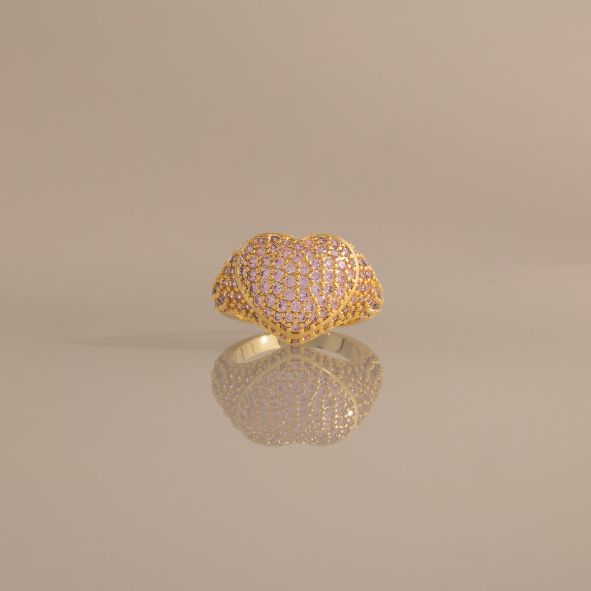 Amour Heart Signet Ring