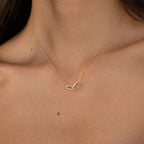 Pave Linked Necklace & Bracelet Set in 18K Gold