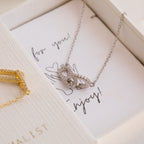 Pave Linked Necklace & Bracelet Set in Silver