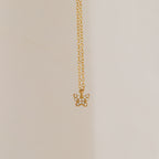 Mandy Pave Butterfly Necklace in 18K Gold