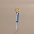 Skinny Baguette Blue Zircon Charm