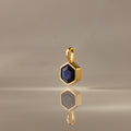 Hexagon Sapphire Charm