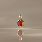 Hexagon Ruby Charm