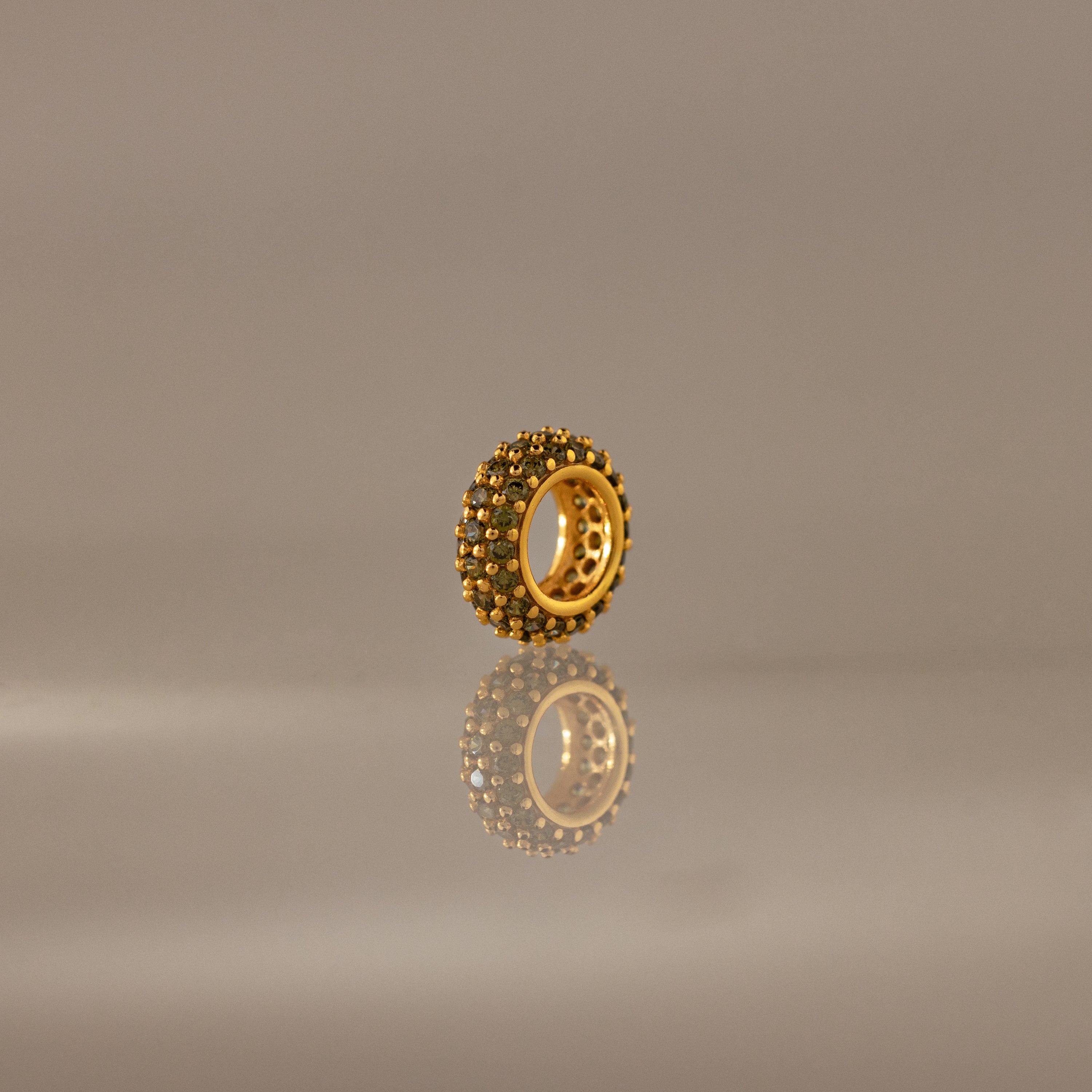Pave Peridot Charm Spacer