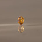Pave Pink Tourmaline Charm Spacer