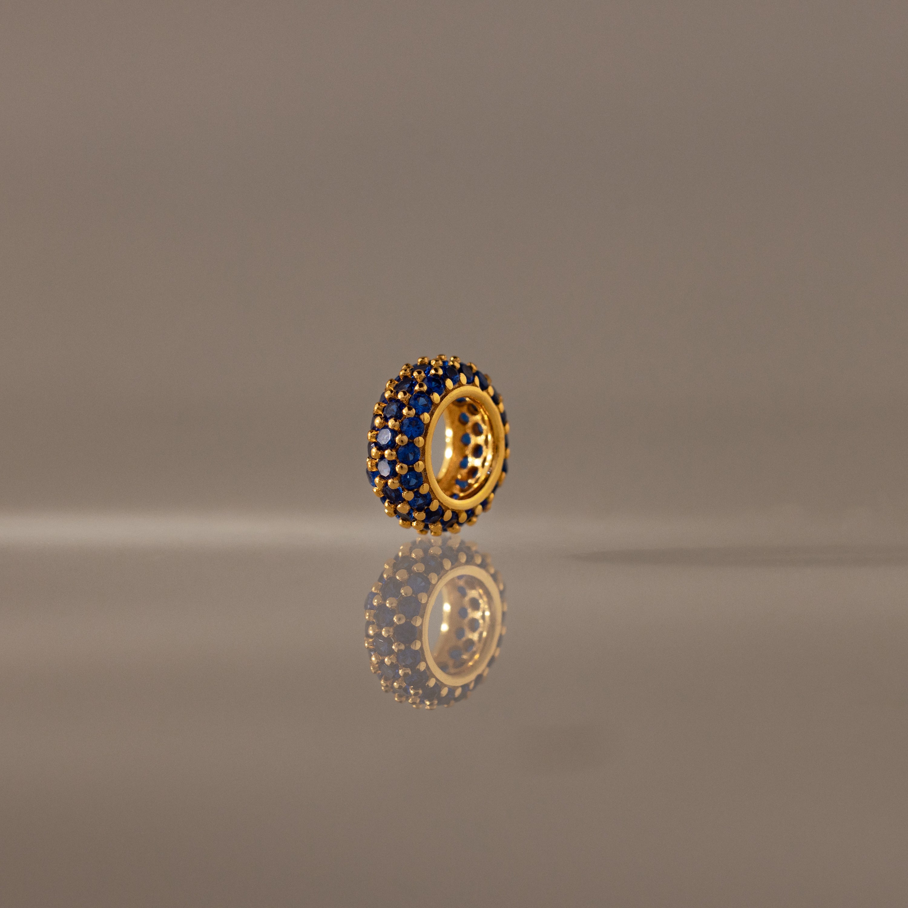 Pave Sapphire Charm Spacer