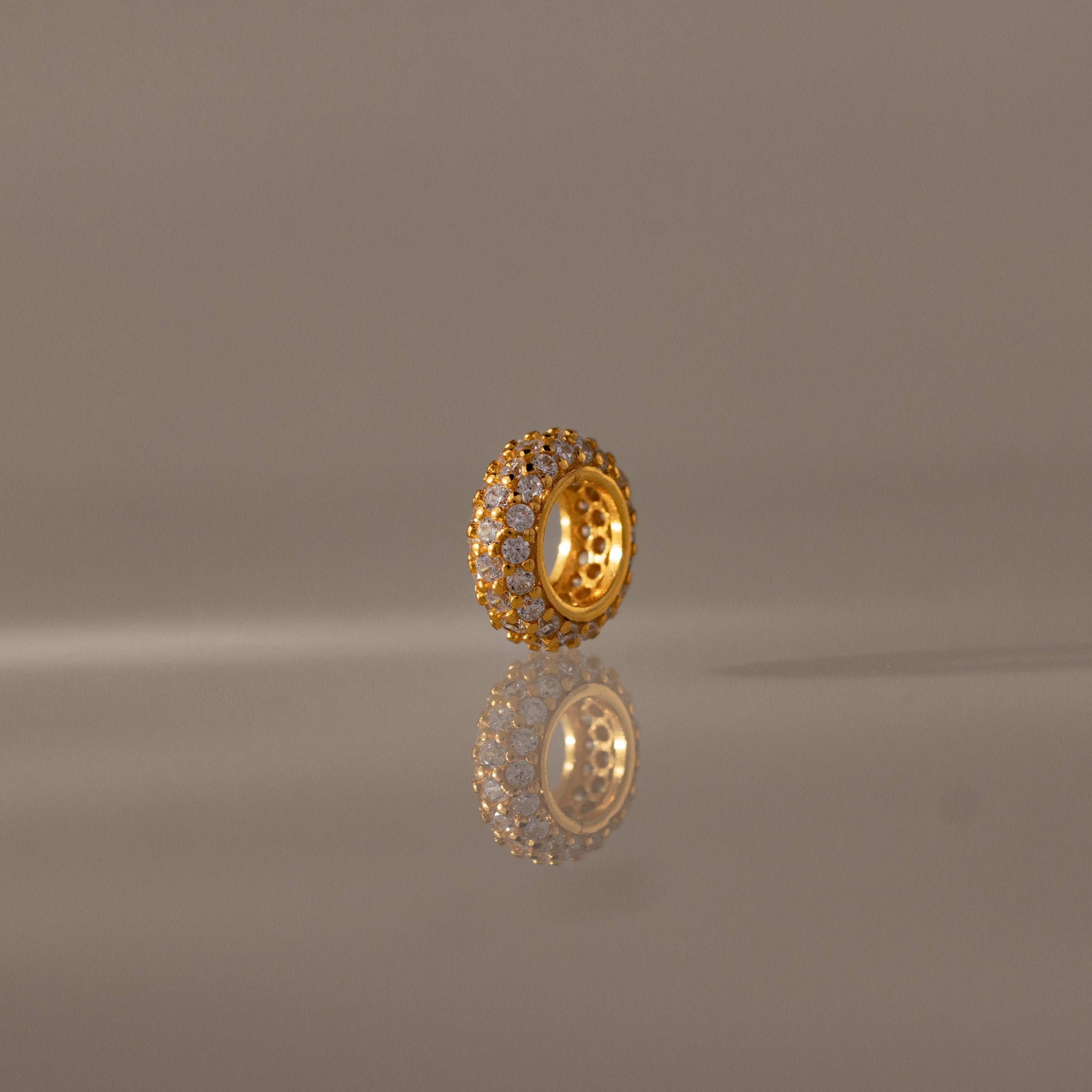 Pave Diamond Charm Spacer
