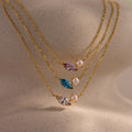 Marquise Alexandrite & Pearl Necklace