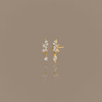 Diamond Marquise Drop Studs