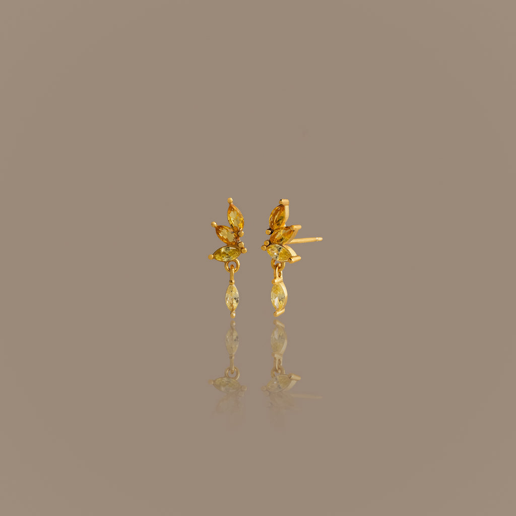 Topaz Marquise Drop Studs