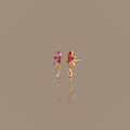 Pink Tourmaline Marquise Drop Studs
