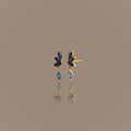Sapphire Marquise Drop Studs