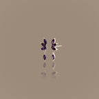 Amethyst Marquise Drop Studs