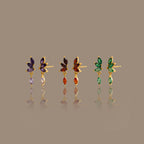 Birthstone Marquise Drop Studs