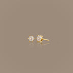Hexagon Diamond Studs