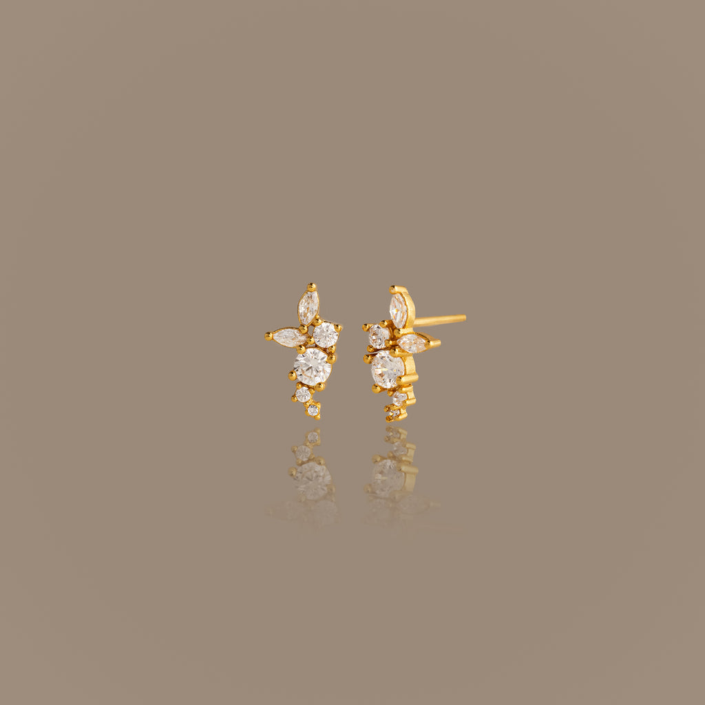 Ombre Cluster Diamond Studs