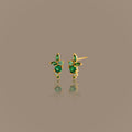 Clous d'oreilles à dos plat en alexandrite