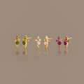 Ombre Cluster Birthstone Studs