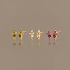Ombre Cluster Birthstone Studs