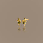 Ombre Cluster Peridot Studs