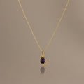 Amethyst Blossom Charm Necklace