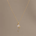 Diamond Blossom Charm Necklace