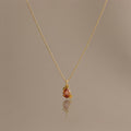 Topaz Blossom Charm Necklace