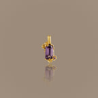 Floral Amethyst Charm