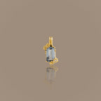 Floral Aquamarine Charm