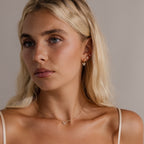 Diamond Bow Hoops
