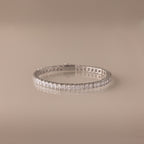 Princess Diamond Tennis Bracelet in Silver