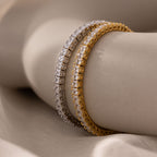 Princess Diamond Tennis Bracelet in 18K Gold