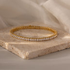 Princess Diamond Tennis Bracelet in 18K Gold