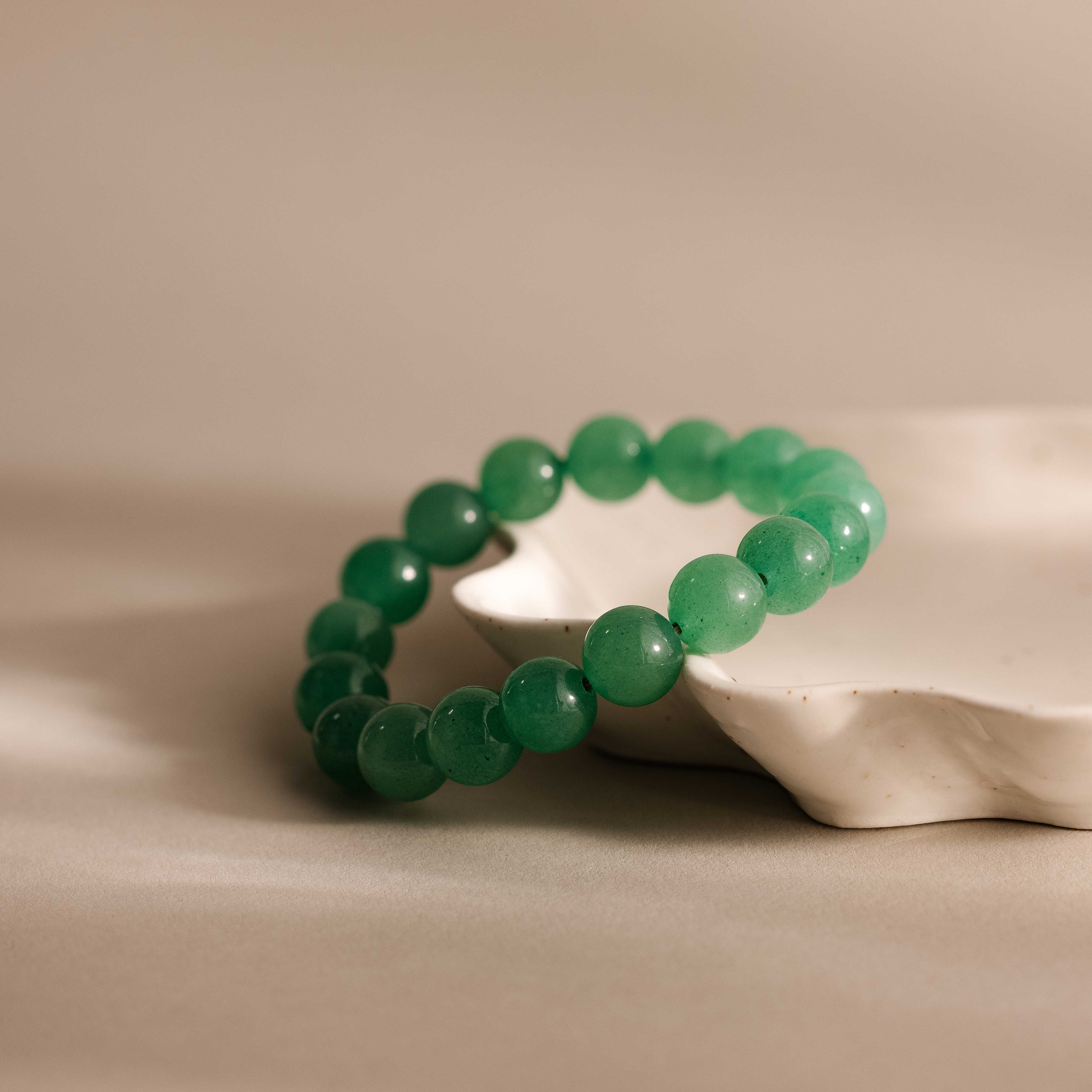 Bold Jade Beaded Bracelet