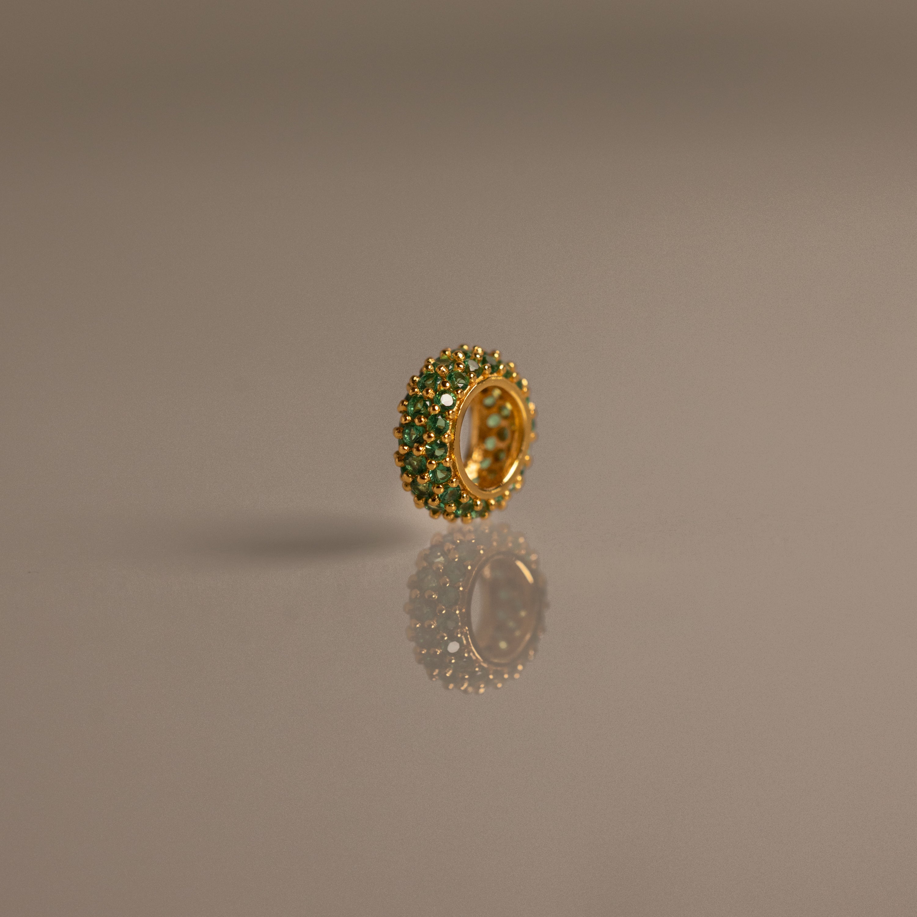 Pave Emerald Charm Spacer