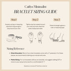 Infographic with illustrated steps and tips to measure your wrist for the right size, ideal for choosing an Emerald Chain Tennis Bracelet with sparkling emerald stones.
