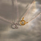 Crystal Beaded Charm Necklace