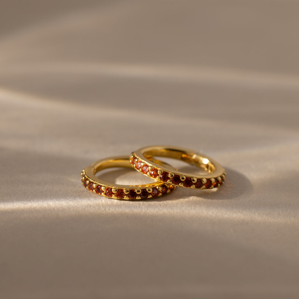 Birthstone Clicker Huggies