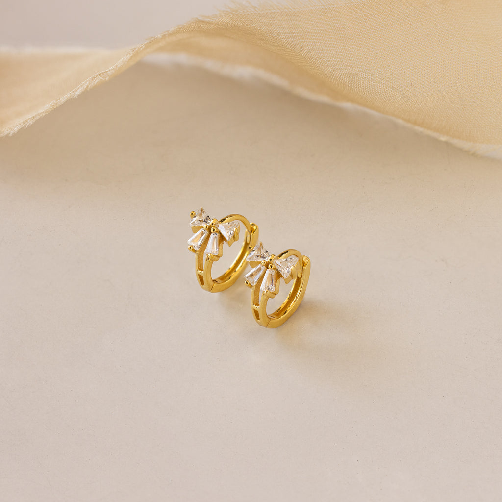 Coquette Bow Earring Set in 18K Gold